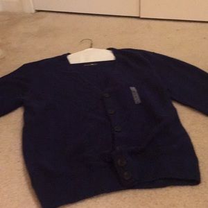 Men’s Cypress Lakes cardigan sweater navy new